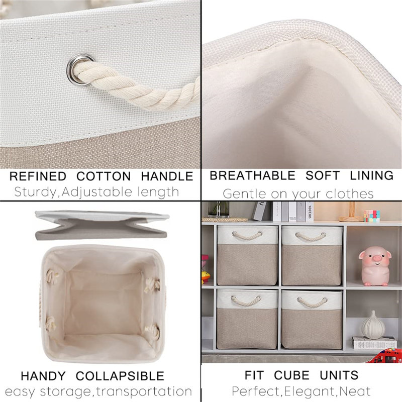August Grove Fabric Decorative Bin