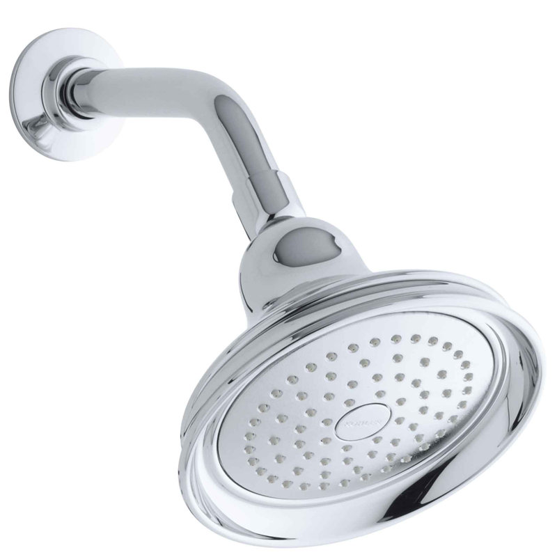 Tête de douche à fonction simple 2,5 GPM avec jet d'induction d'air Katalyst Bancroft, Chrome poli