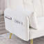 Accoudoir rond en velours 72,5 po Sritha-145971188