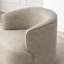 Fauteuil demi-tonneau pivotant de 32 po Tybias-715536407