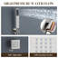 Système de douche thermostatique complet 12 po avec valve brute Revitalize-62520468