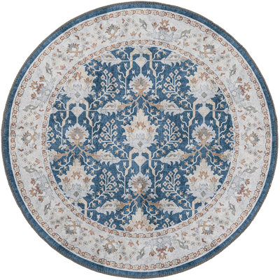 Traditional Guljan Runner Rug Navy Blue Colour