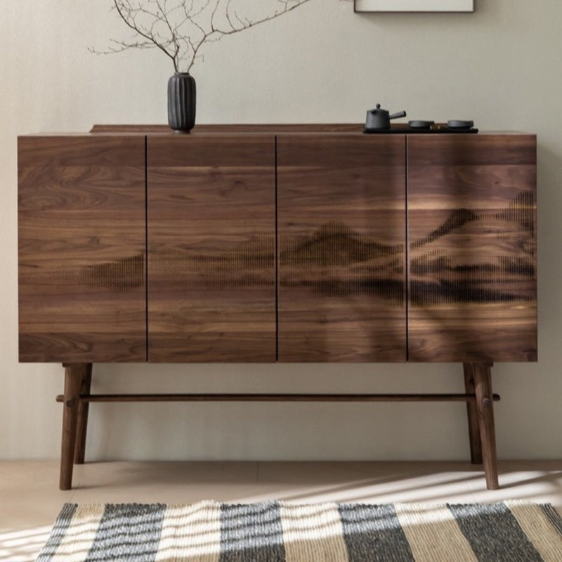 Medieval Mountain And Water Dining Sideboard