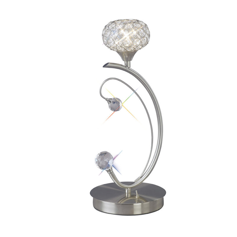 Crystal Novelty Lamp, Silver