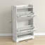 Slim Shoe Cabinet For Entryway, Farmhouse Hidden Shoe Storage Cabinet With 2 Flip Drawers