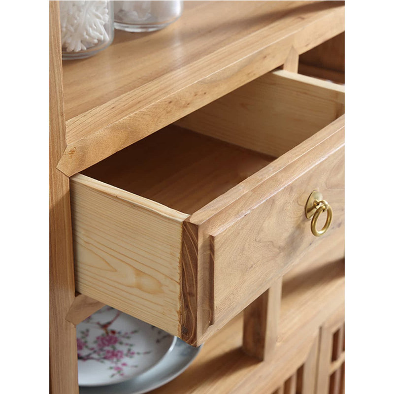 New Chinese Retro Minimalist Style Bookcase