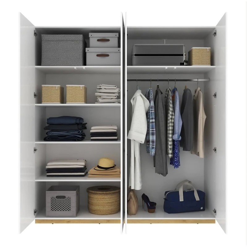 Aghancrossy 2 Door Manufactured Wood Wardrobe