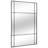Lanyiah Metal Mirror Black Rectangular Window Mirror, 24x36 Windowpane Wall Mirror with Hand Polished Metal Frame