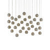 Giro 30 - Light Painted Silver/Nickel/Blue Cluster Pendant