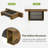 63" Long Console Table, Rustic Entryway Table With 4 Storage Cubes