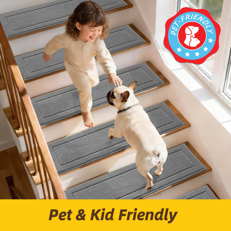 Non-Slip Stair Tread, Light Grey