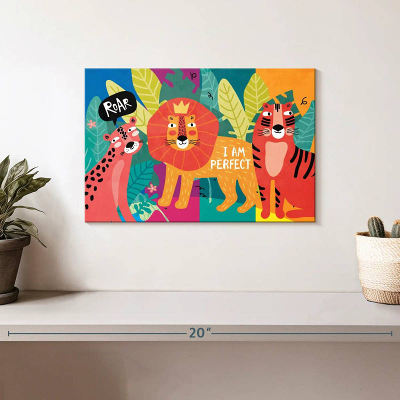Ashelle Perfect Jungle Wild Cats, H 8 po x l 12 po