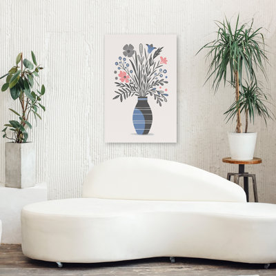 Floral And Vase  Folk Home II Art