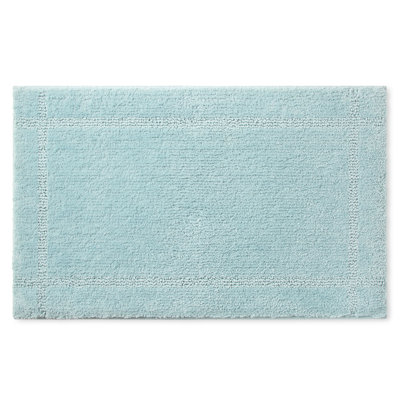 TOWN & COUNTRY EVERYDAY Ultra Plush Solid Tufted Border Machine Washable Bath Mat 20"x32"