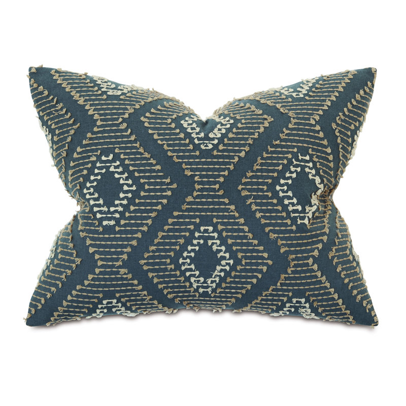 Trillium Sham, Standard, Slate/Tan