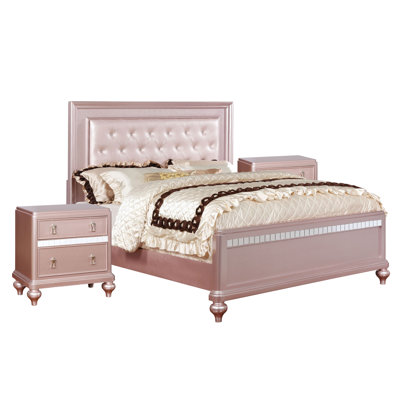 Annistyn Solid Wood Piece Bedroom Set