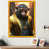 Impression dorée sur toile encadrée