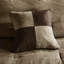 Édredon 7 pièces très grand brun - simili suède, boutons décoratifs à thème chalet,, literie lavable à la machine, rembourrage, 4 édredons et 2 coussins,-130165024-130165028