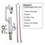 Bathroom Sink Faucet With Spray Function And Temperature Display For Anti-Skid Switch And Hot & Cold And 360° Rotary-114652845
