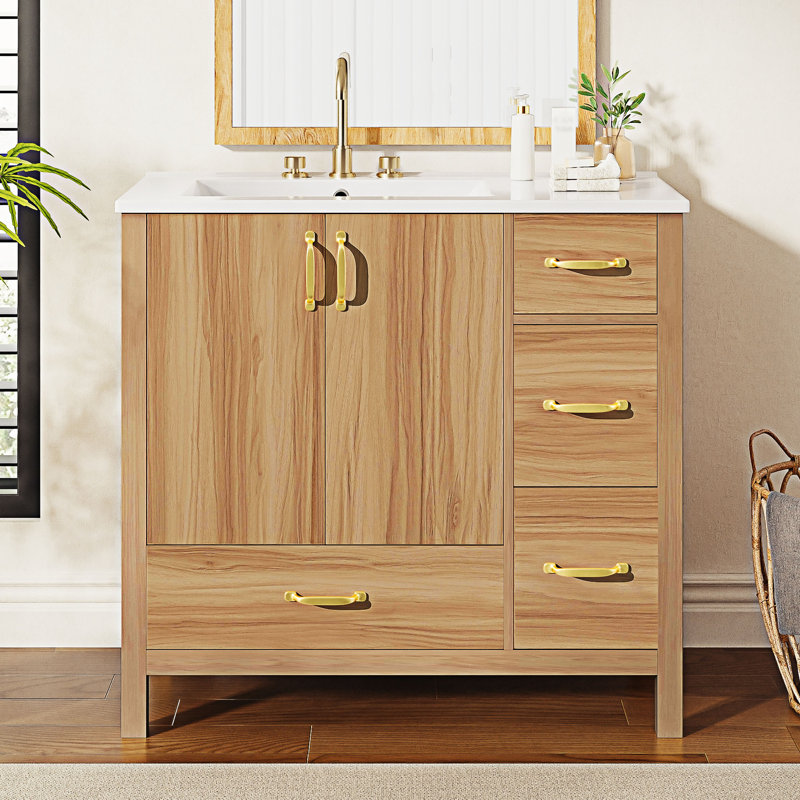 Bathroom Vanity With Ceramic Sink