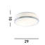 Bramlett Glass Flush Mount-10955214
