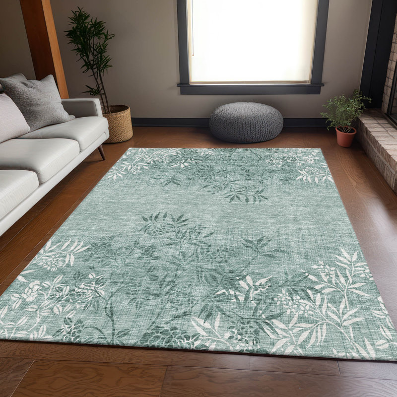 Tapis sauge de qualité supérieure Prisco, Rectangulaire 3 pi x 5 pi
