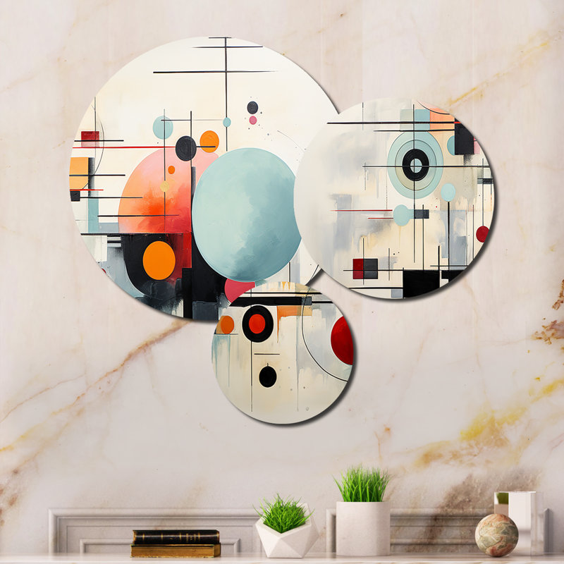 Abstract Wall Decor on Metal