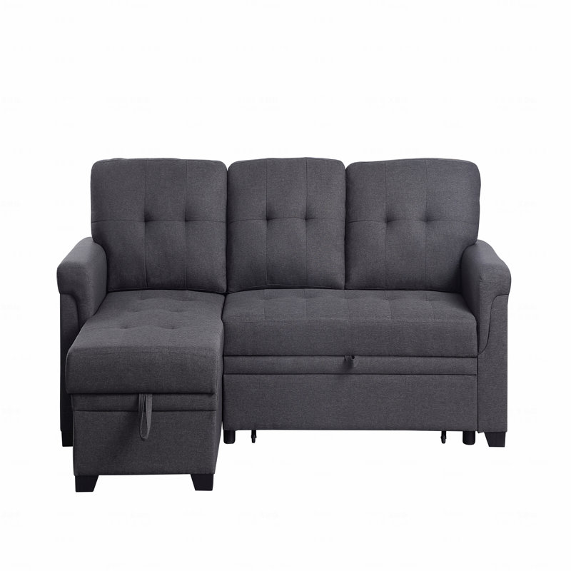 Sleeper, Reversible  Basic Sectional Sofa Sofa Sofa With Storage Chaise, Right Hand Facing
