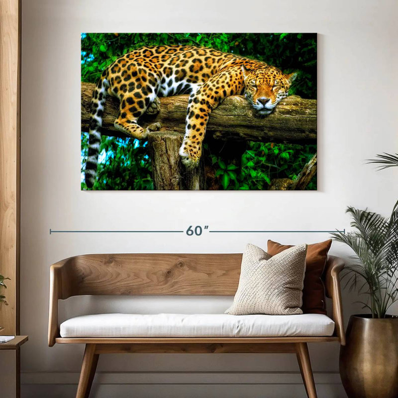 Brampt Sleepy Jaguar, 32" H x 48" W