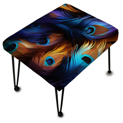 Shaheen - Animal Print Rectangle Ottoman