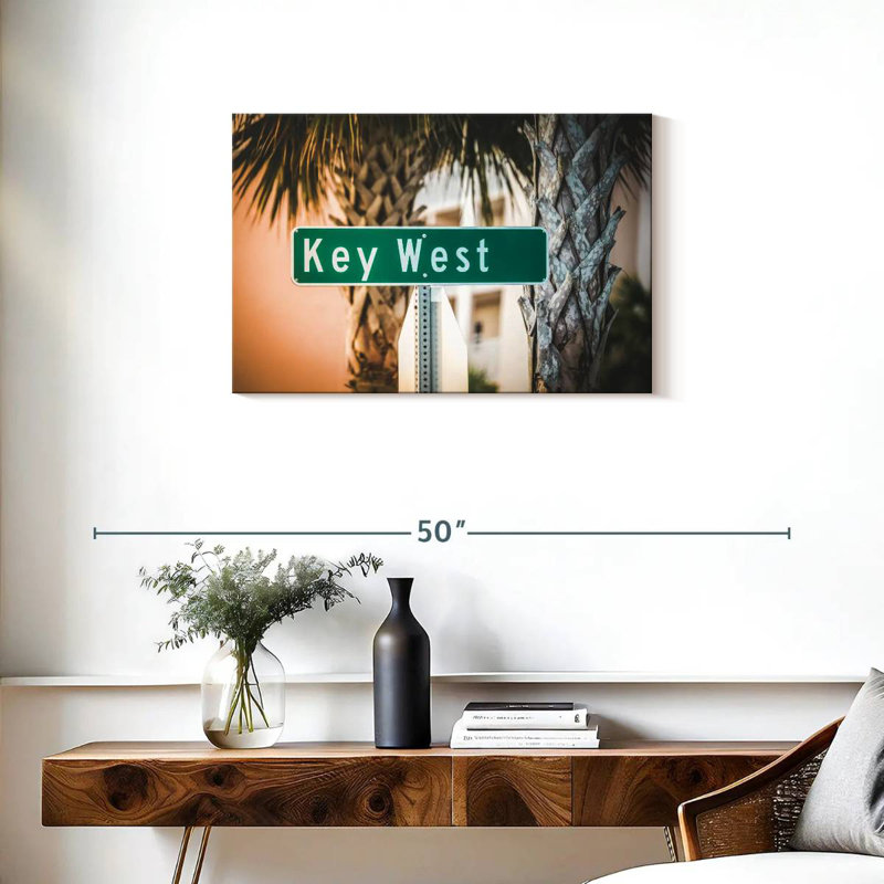 Plaque de rue Key West, H 20 po x l 30 po