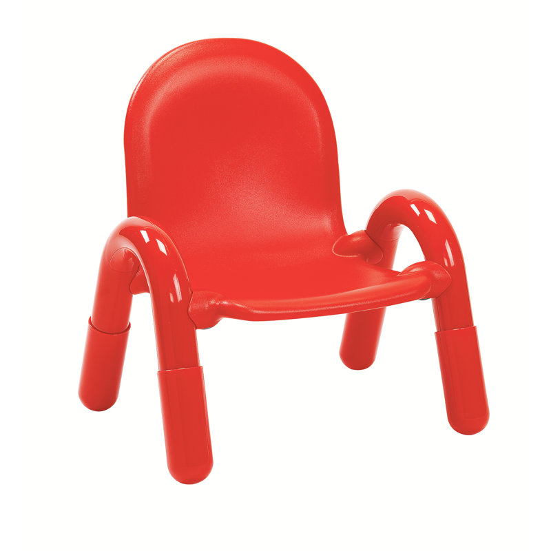 Chaise préscolaire Baseline, 7 po, Rouge pomme d'amour