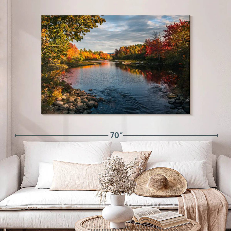 Lac d'automne Alvord Acadia, H 34 po x l 51 po