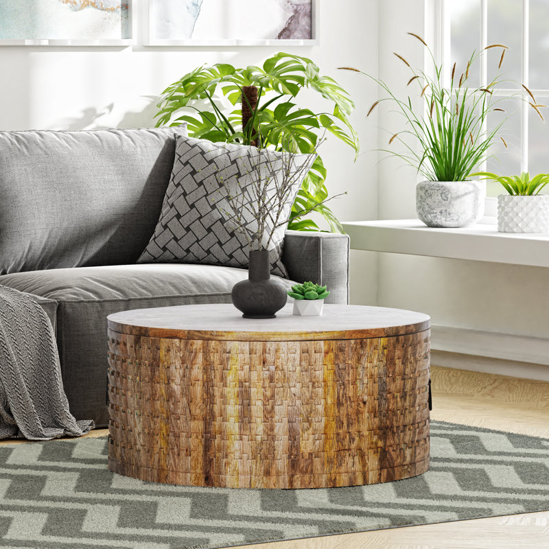 Table basse Giovannah, Brun clair