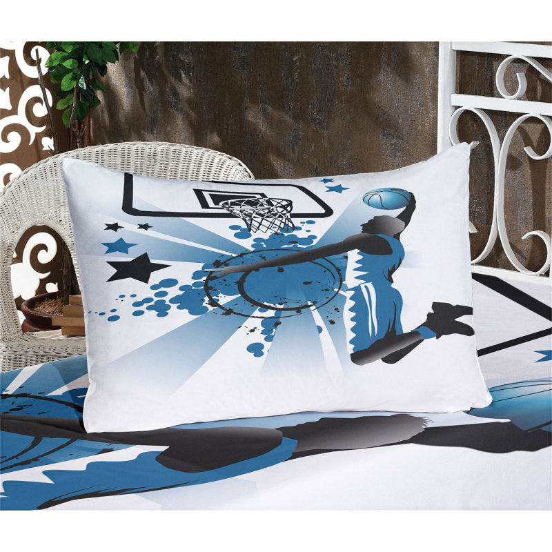 Drap-housse et coussin décoratif Ambesonne, Ensemble de draps pour grand lit + 5 pièces suppl