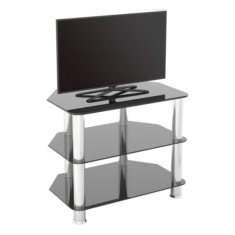 Laurea TV Stand for TVs up to 40", Silver/Black, 23.6