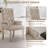 Tufted Upholstered Dining Armchair with Chrome Legs-1678760551