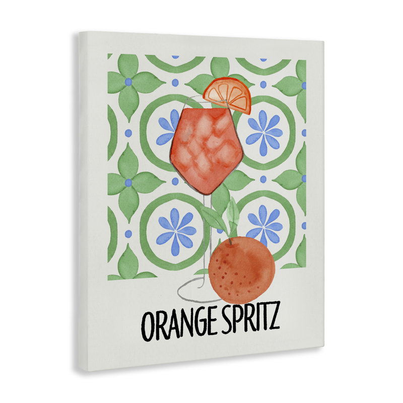 Toile d'esprit orange sur fond noir, conception de Nina Jacobs, H 20 po x l 16 po