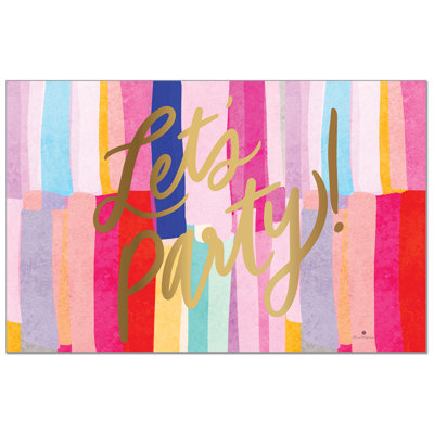Ensemble de napperons en papier de qualité supérieure Let's Party