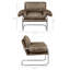 Fauteuil d'appoint en cuir végétalien Ansel-903311493