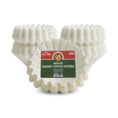 500 Size 45/185 White Basket Coffee Filters
