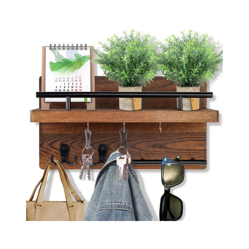 Solid Wood Wall Organizer