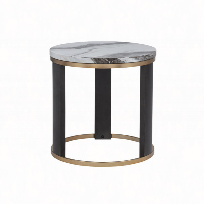 Table de bout 24 po, table d'appoint et canapé d'appoint en ivoire ivoire