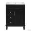 Meuble-lavabo 24 po avec lavabo en céramique, 2 tiroirs et tablette réglable-116657451