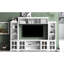 Support de télévision blanc minimaliste avec pont, pour téléviseur de 70 po et meuble de rangement mural pour téléviseur, généreux verre trempé multifonctionnel
