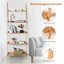 Bibliothèque échelle en bois H 71 "x l 25"