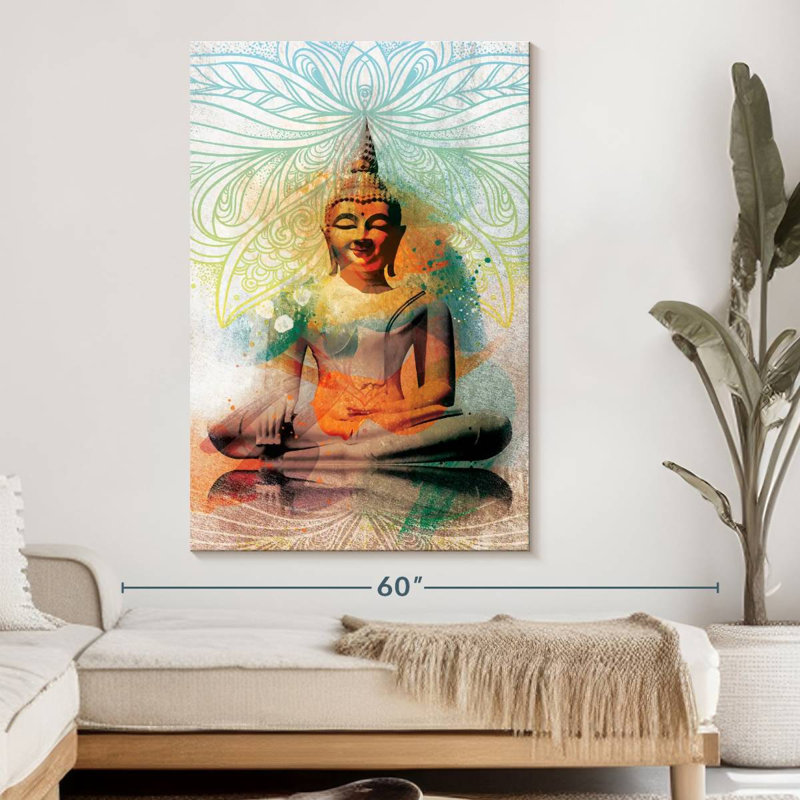 " Sitting Buddha " by NirvanaDesigns, 51" H x 34" W
