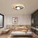 3-Light LED Double Ring Flush Mount Ceiling Light
