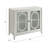 Ceara White Finish Console Cabinet