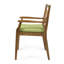 Chaise de salle à manger Perla, 2 pièces, avec 2 coussins, pour cour, bord de piscine, jardin-1528770621